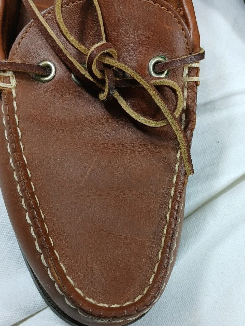 G.H. Bass Men's brown Leather Boat Shoes